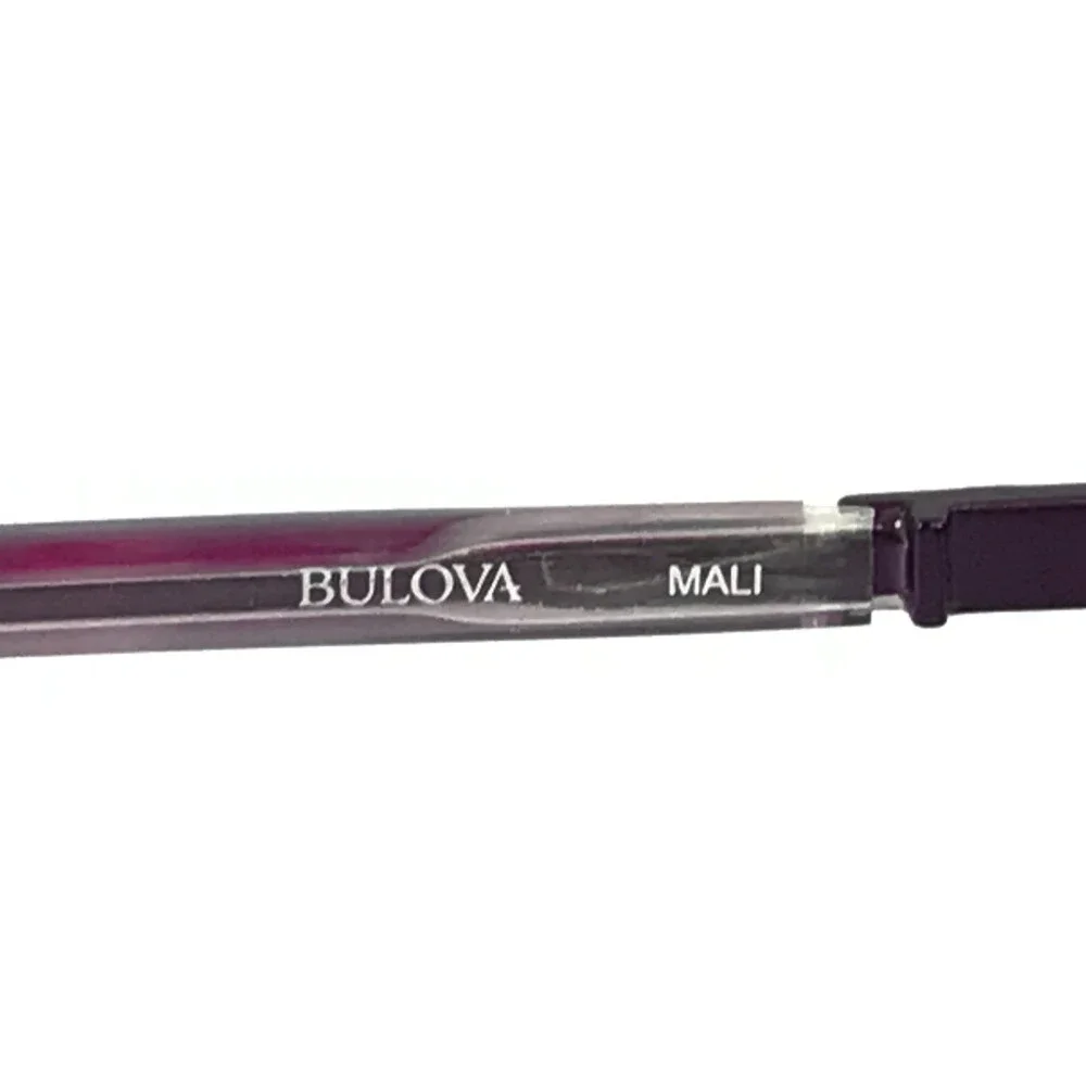 Bulova Eyeglasses Frames MALI PLUM Purple Gray Cat Eye Full Rim 51-16-140